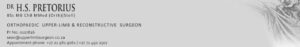 Dr HS Pretorius Upper Limb Surgeon Cape Town